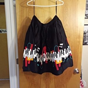 NWT Collectif Jasmine Skirt XL Jazz Piano